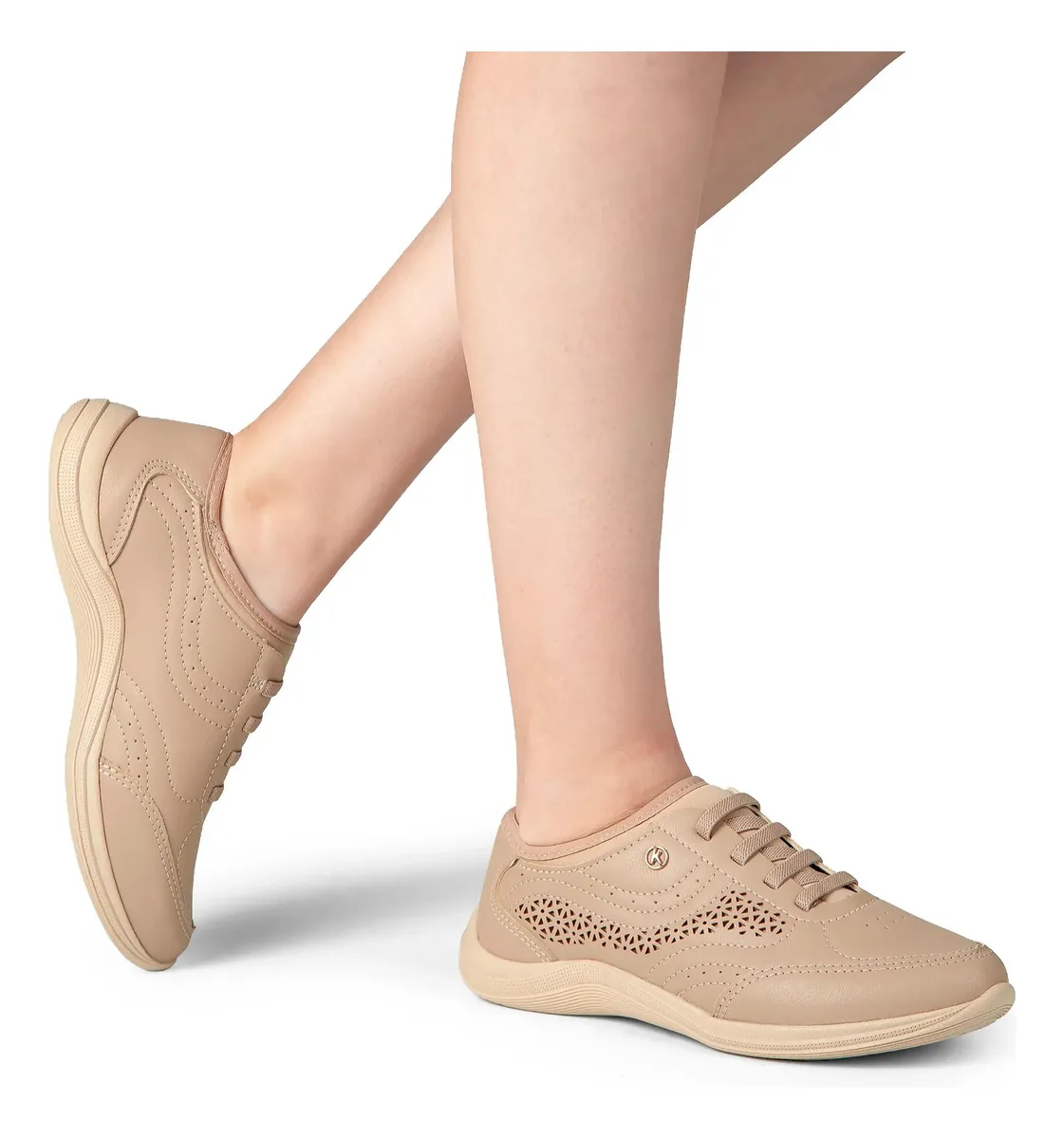 Tênis Kolosh Feminino Casual De Calce Fácil Elastico