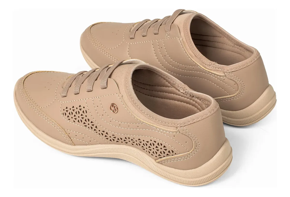 Tênis Kolosh Feminino Casual De Calce Fácil Elastico